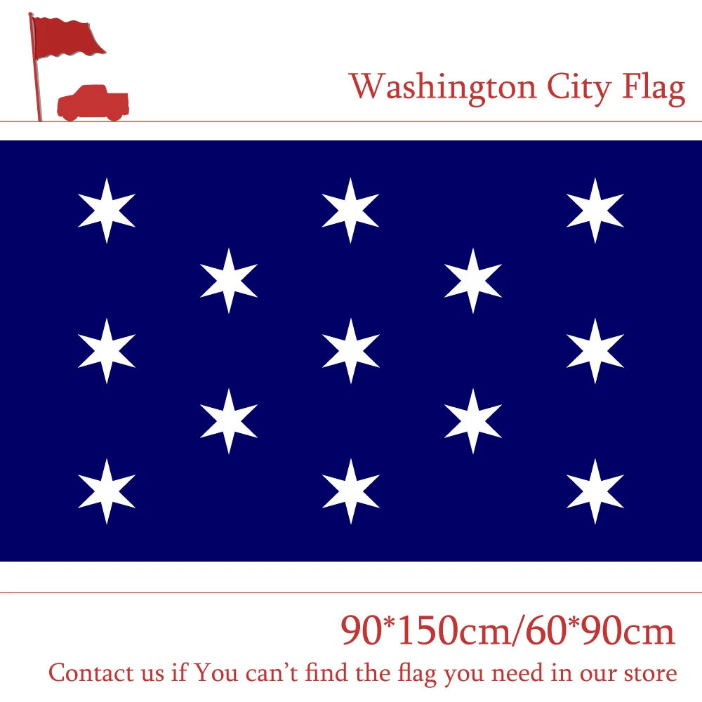 

Free shipping Washington City Flag Of USA New York State 3x5ft 90*150cm 60*90cm Custom 100d Polyester Banners