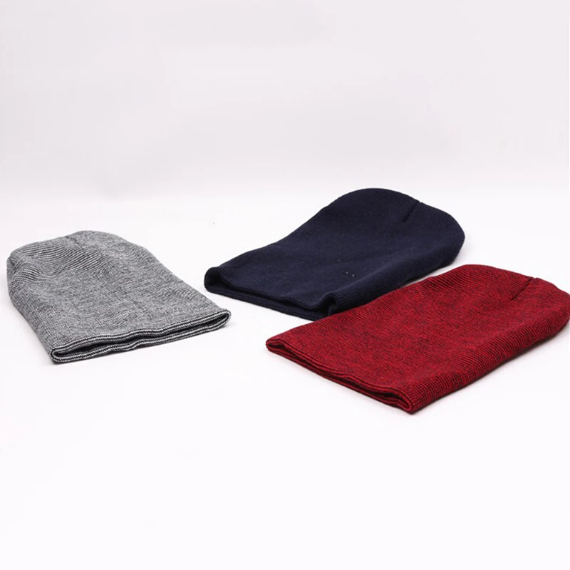 Unisex Beanies Winter Hats Cap Men Beanies Stripe Knitted Hip Hop Hat Male Female Warm Winter Cap 14 Colors Women Hat