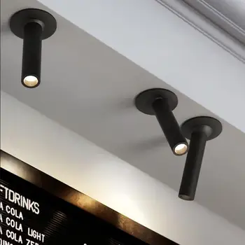 

Minimalism LED bar ceiling spotlight 12W Cree led chip modern quality adjustable led spotlight for office home indoor black/whit