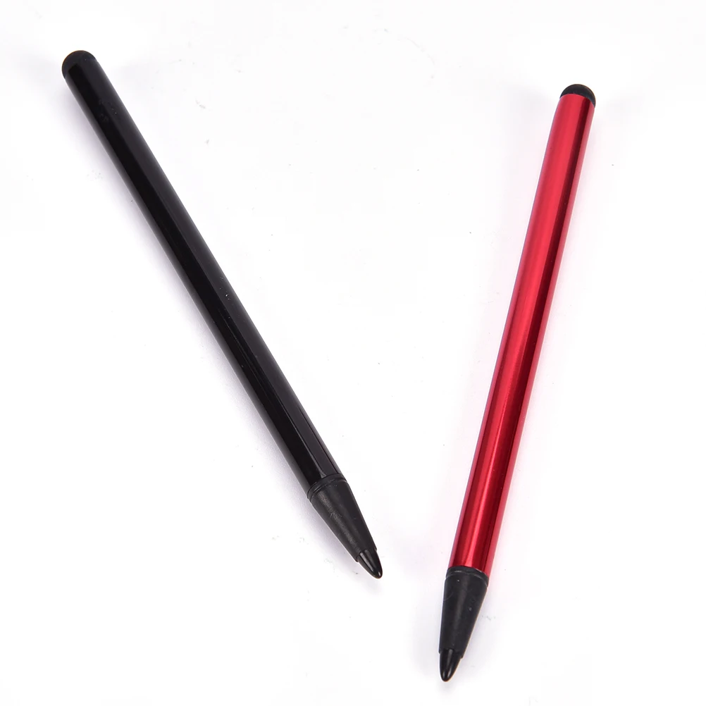 2 In 1 Capacitive Resistive Pen Touch Screen Stylus Pencil For Tablet Ipad Cell Phone Pc Capacitive Pen Silver/Red/Black