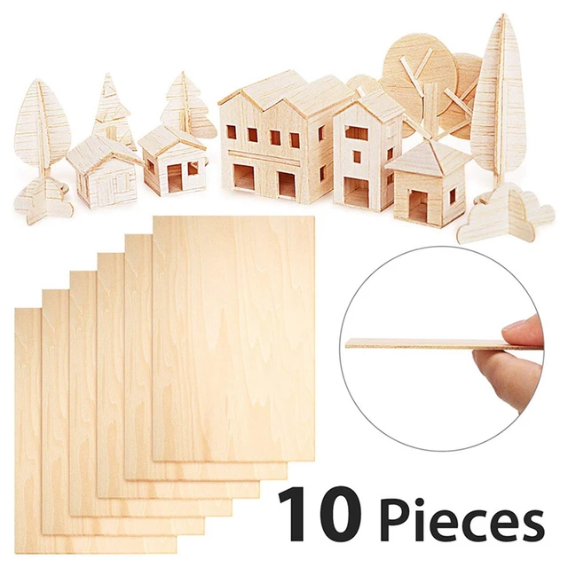 Basswood Craft Wood Sheet 300 X 100 X 1.5mm 11 13/16 X 4 X 1/16