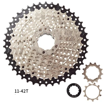 

Black Freewheel 10 Speed 40T/42T/46T/50T Flywheel Cassette Cycling Parts