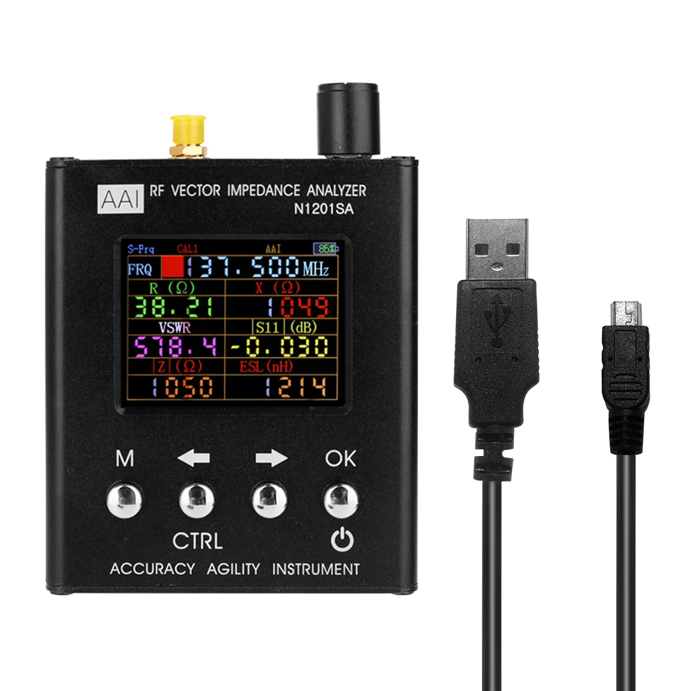 

N1201SA RF Vector Impedance Analyzer Antenna Swr Analyzer ANT SWR Antenna Meter Tester 137.5-2700MHz Resistance/Impedance/SWR