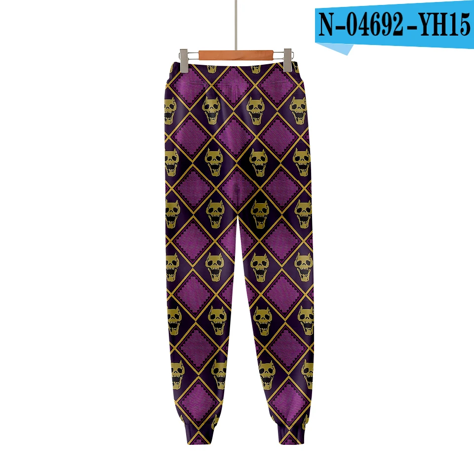 3D pants Модный костюм с персонажами из мультфильма «Джоджо Фэнтези» для мужчин и женщин, брюки для улицы, горячая Распродажа, Осенние повседневные штаны с 3D рисунком для мальчиков и девочек - Цвет: 3D pants