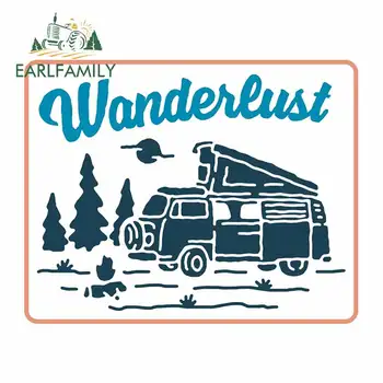 

EARLFAMILY 13cm x 10.3cm for Vehicle Wandeieust Camper Car Stickers Fashion DIY Occlusion Scratch Anime Decals Custom Printing