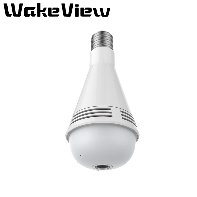 WakeView LED Light Camera 960P Wireless Panoramic Home Security WiFi CCTV Fisheye Bulb Lamp IP Camera 360 Degree Bluetooth Music