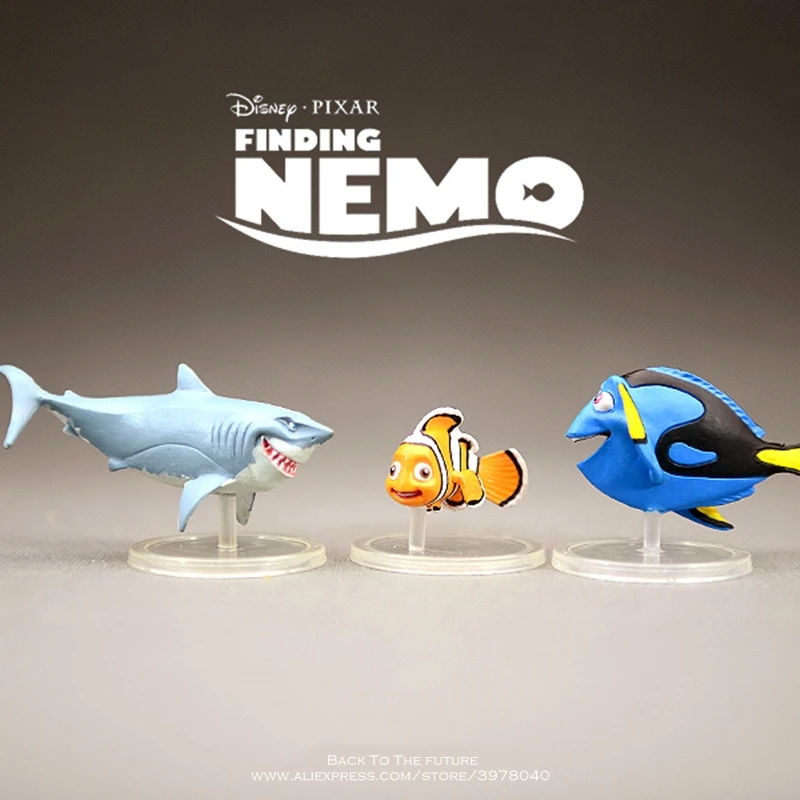 

Disney Finding Nemo Dory white whale 4-5cm mini PVC Action Figure doll Anime Collection Figurine mini Toy model for children