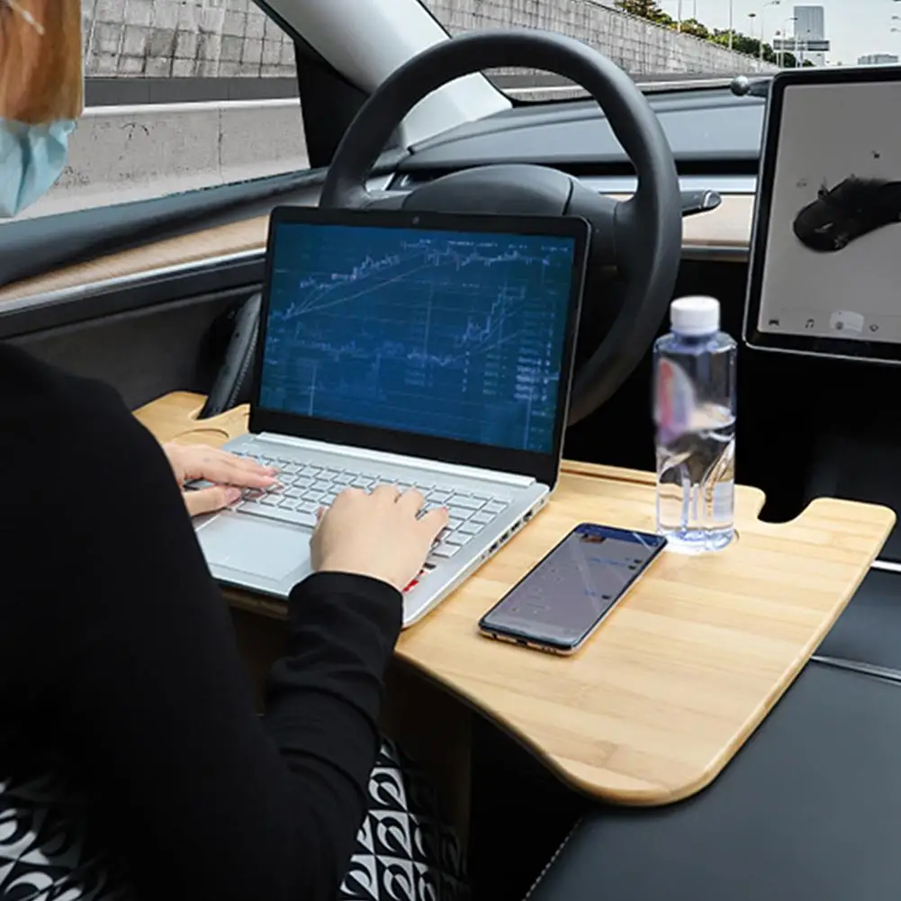 Für Tesla Modell 3 Modell y Laptop Tablett Lenkrad Schreibtisch für Auto  tisch Laptop Lebensmittel Tabletts Lebensmittel Sitz Reise Tablett -  AliExpress