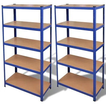 

vidaXL Storage Shelf Blue 2pcs 270565