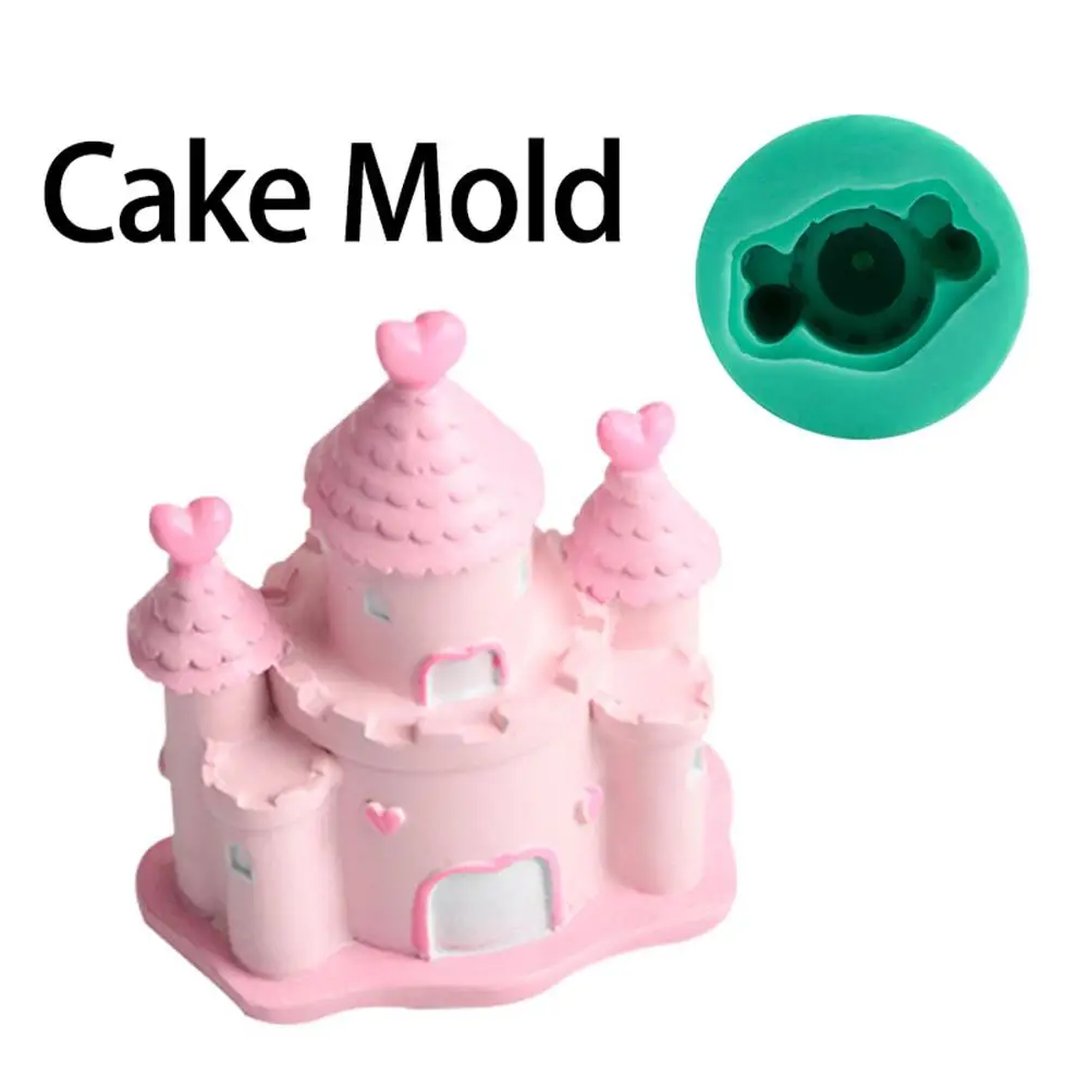 

3D Cake Decoration Princess Castle Bunker Building Fortress Silicone Mold FDA Safe Mousse Ice Cream Tools Kitchen DIY
