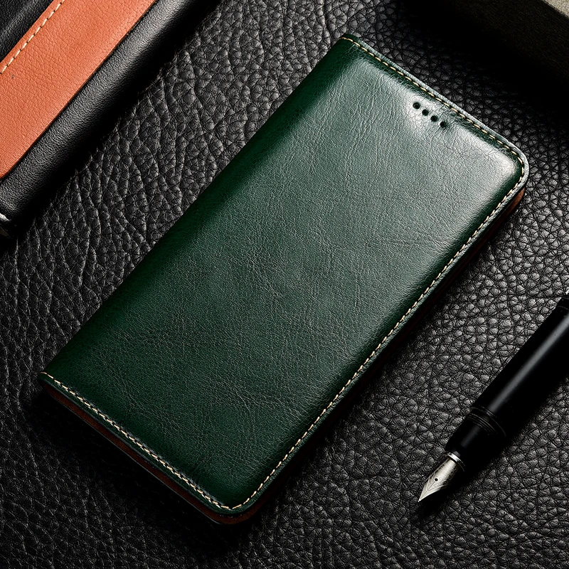 Crazy Horse кожаный чехол для Meizu m3 m3s m5 m5s m6 m6s m6T m8 m9 15 16 16s 16xs 16th m15 Примечание m5c A5 плюс Lite Полное покрытие - Цвет: Green