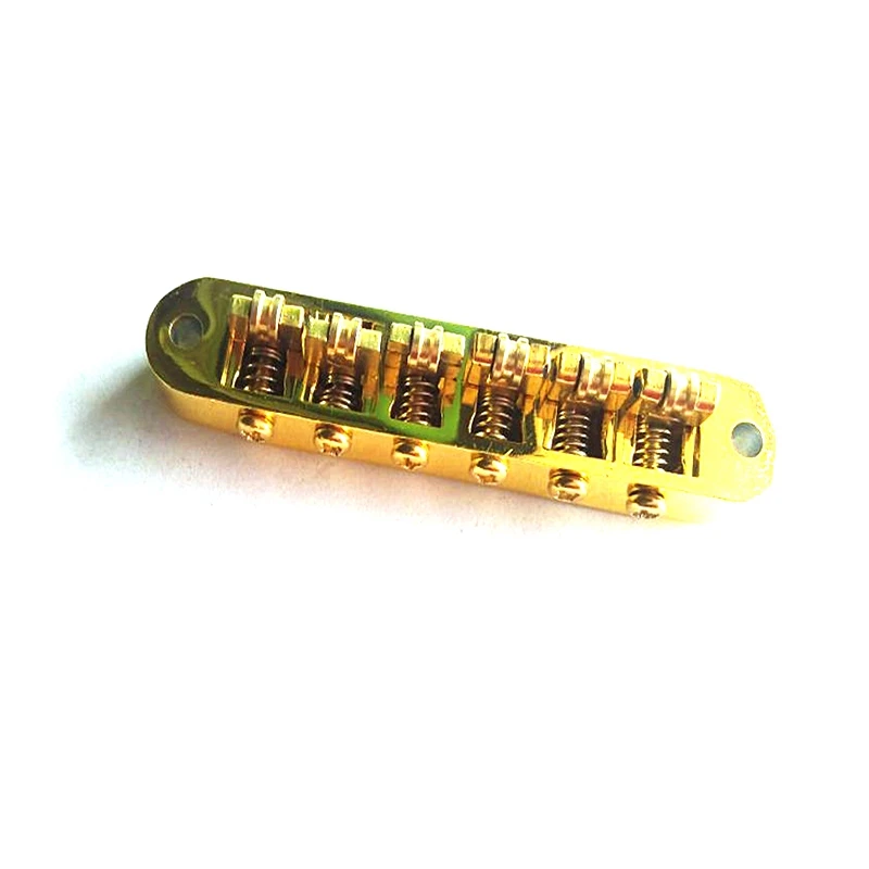 Hot HG-Roller Guitar Bridge Brass Roller Adjustable Saddle Tune-O-Matic Zinc Alloy and Brass Roller Bridge for LP Electric Guita