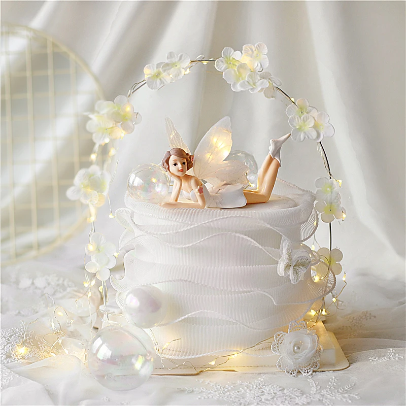 Arc De Fleur Feerique Pour Femme Decoration De Gateau D Anniversaire Fournitures De Fete D Anniversaire Pour Fille Jolis Cadeaux Aliexpress