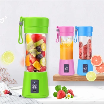 

380ml Portable Blender Juicer Cup USB Rechargeable Electric Automatic Vegetable Fruit Citrus Orange Juice Maker Cup Mixer Bottle