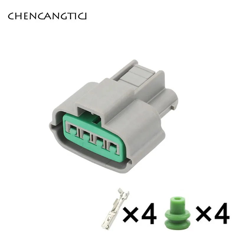 

2Sets 4 Pin 2.2MM Automotive Wire Harness Connector Waterproof Female Auto Electric Plug PU465-04127 For Mitsubishi EVO X Coil