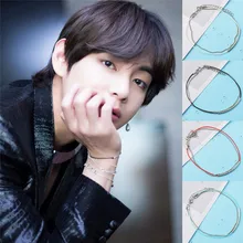 Pinksee 1 шт. кожаный веревочный металлический браслет-цепочка для женщин и мужчин очаровательные аксессуары