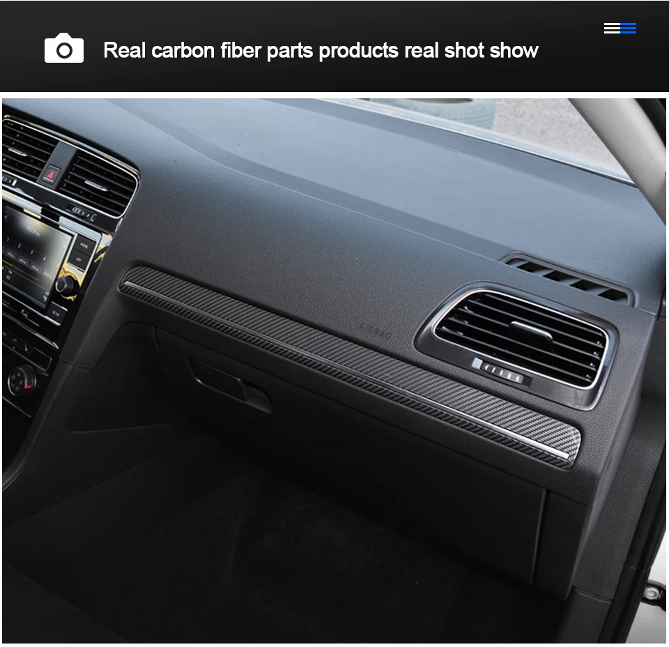 Декоративные наклейки для Volkswagen Golf из углеродного волокна, декоративные наклейки для автомобиля-, аксессуары для автомобиля