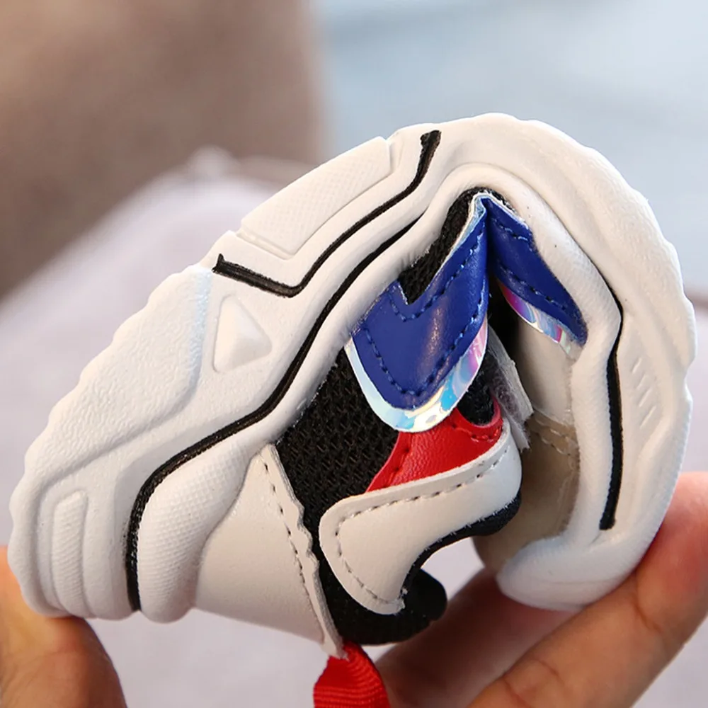 Baby kids sneakers boys child baby kids sneakers girls mesh breathable sports running shoes sneakers football shoes kids 35A13 (3)