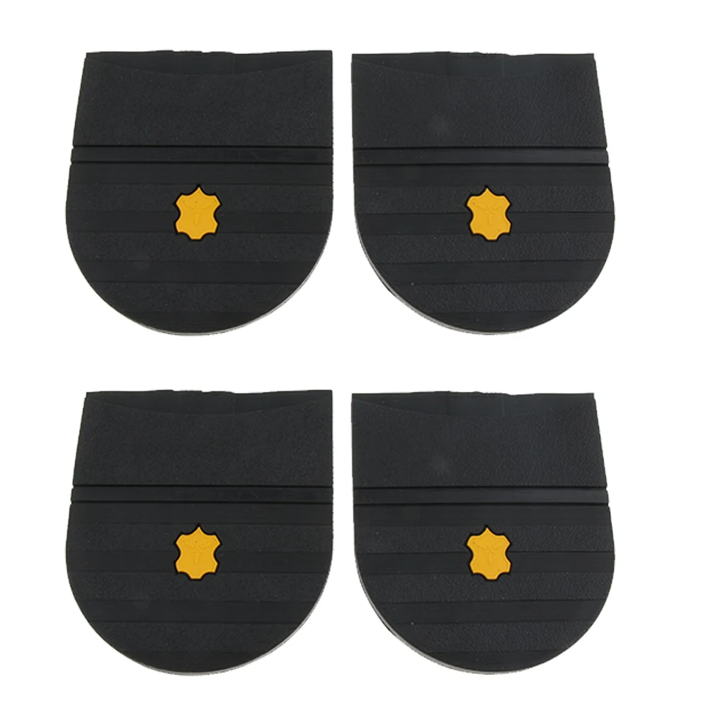 2 Pair New Grain Rubber Glue on Shoe Heels DIY Replacement Repair - 6mm