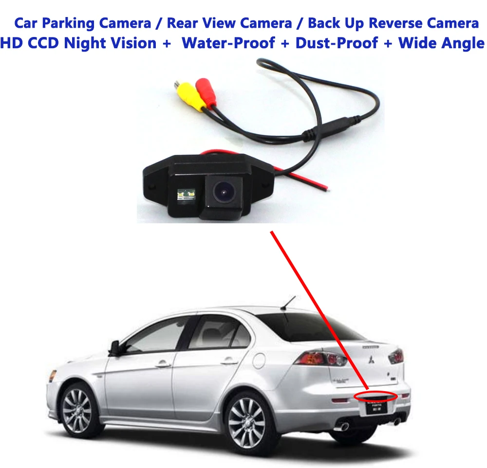 Krtabo HD автомобильная парковочная камера для Mitsubishi Galant Fortis(Япония) 2007~ камера заднего вида Водонепроницаемая камера заднего вида