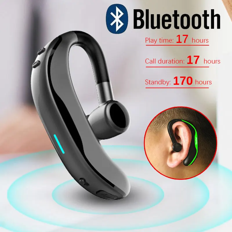 F600 Sports Bluetooth headset Stereo with Mic waterproof Business Bluetooth Earphones for iPhone Xiaomi Huawei Samsung OPPO