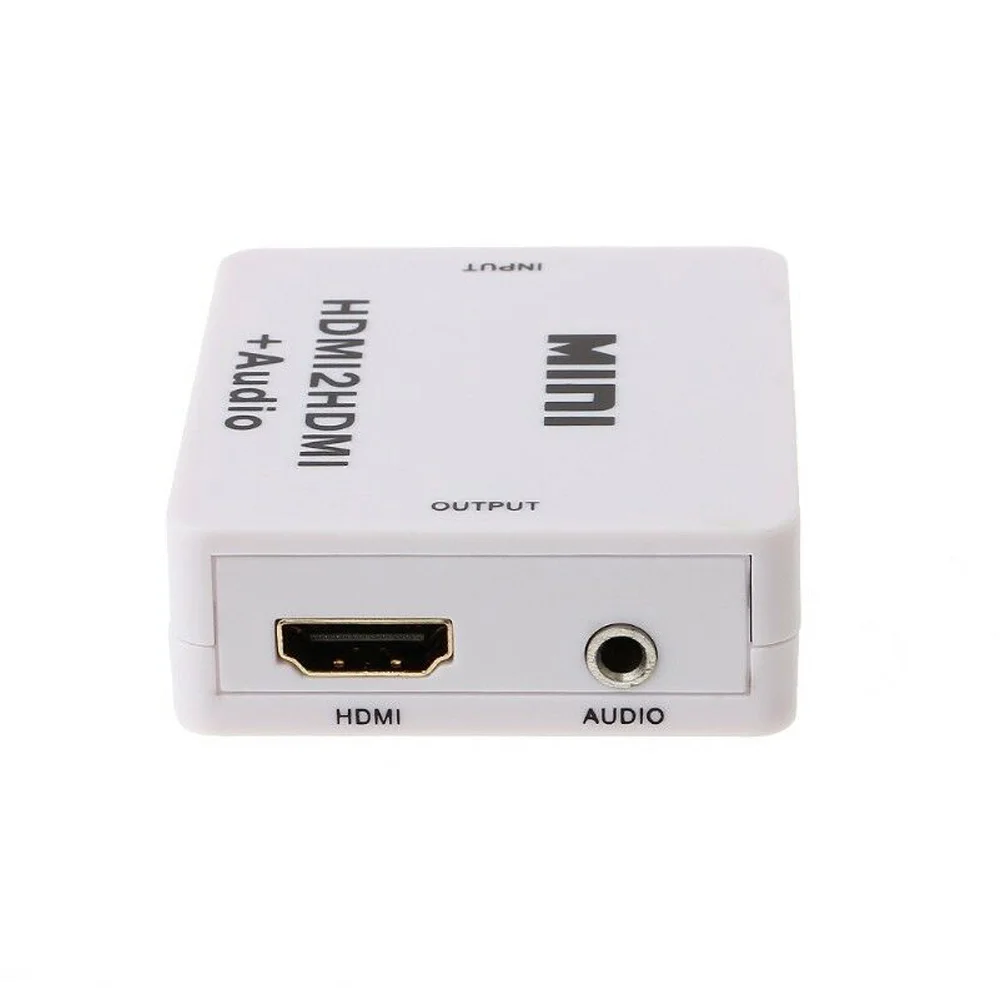 1080P мини HDMI к HDMI с аудио конвертером HDMI2HDMI HD экстрактор адаптер коммутатор для ПК ноутбук HDTV проектор аудио сплиттер