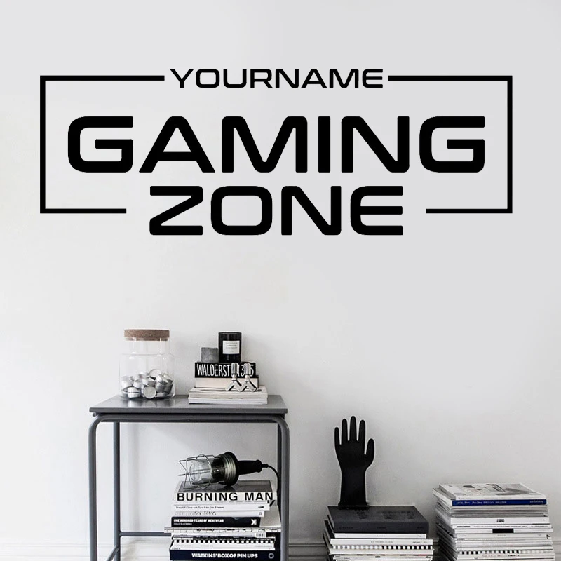 

CUSTOM GAMING ZONE, Personalised Gaming Decal, Eat Sleep Vinyl Sticker , Gamer Lover Gift For Boy Bedroom 2283