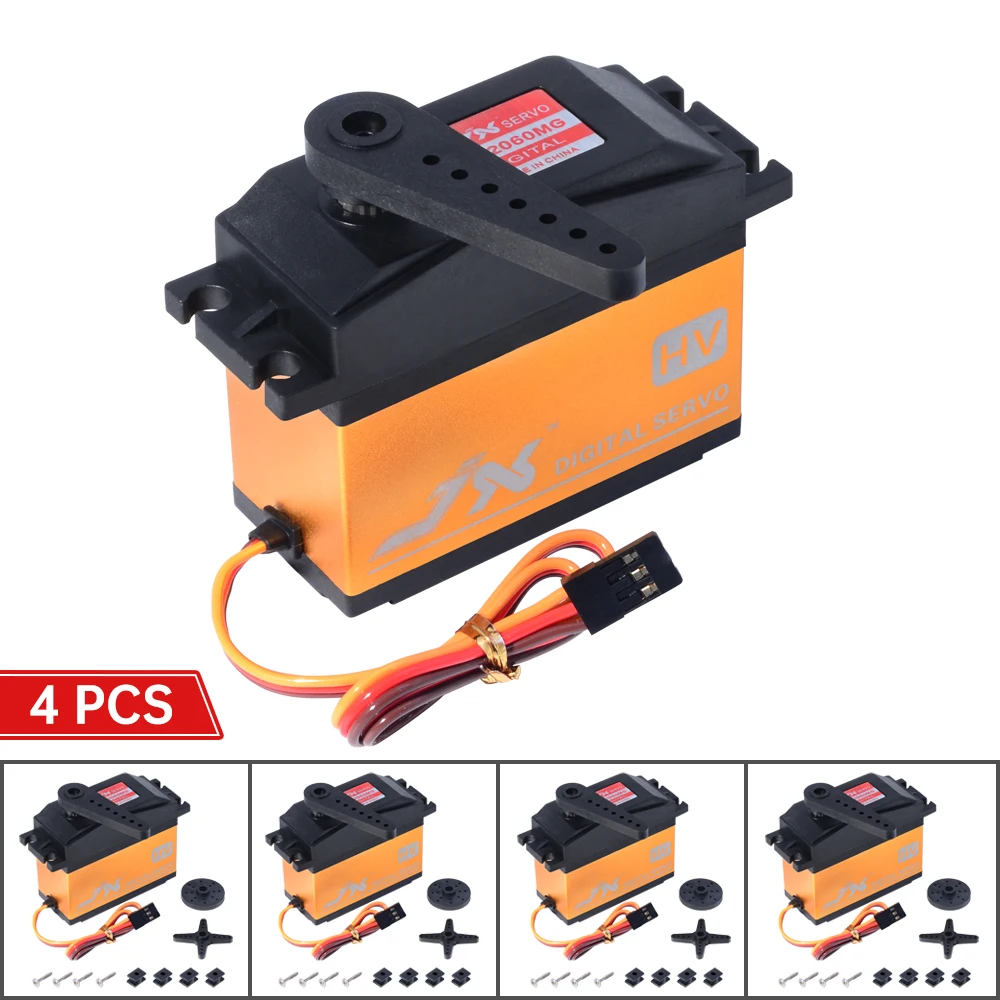 

4 шт JX Servo PDI-HV2060MG 60 кг высокий крутящий момент 120 Цифровой ядро для 1/5Car Rc вертолет