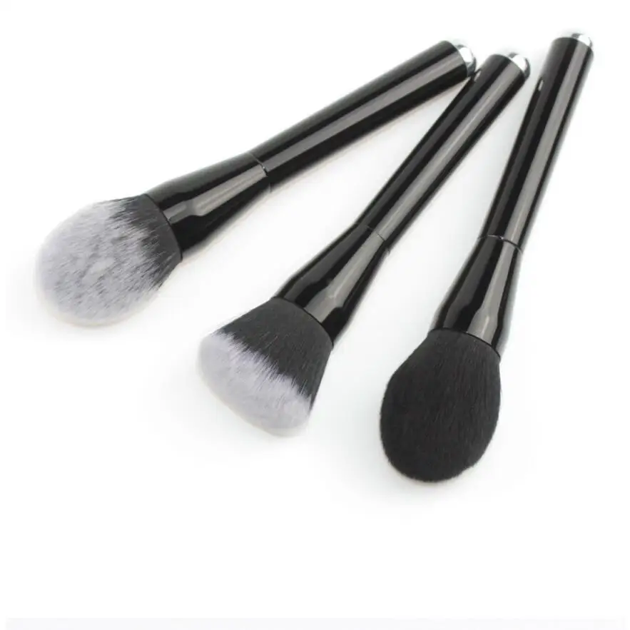 

1pc Professional BIG Size Makeup Brushes round flat head Blusher Loose Powder brush make up Metal handle drop shipping