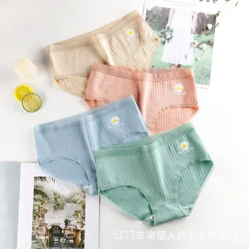 

3 pcs/lot Cotton Underpants Women Panties Sexy Waist Underwear Female Briefs Soft Underwear Female Lingerie NJR C688