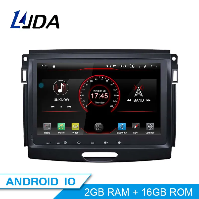 LJDA Android 10 автомобильный DVD плеер для Ford Ranger 2016 GPS навигация 2 Din автомобильное радио