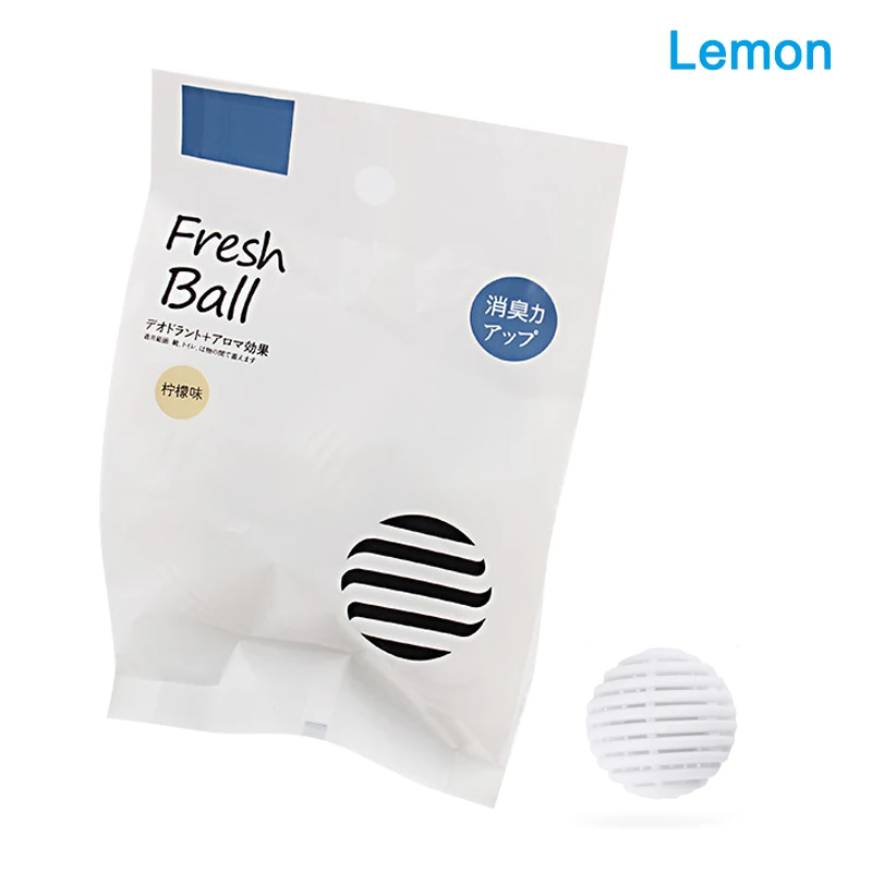 6 шт. мини в форме шара дезодорант для обуви сушилка поглотитель влаги анти-milde обувь дезодорант лад - Цвет: lemon