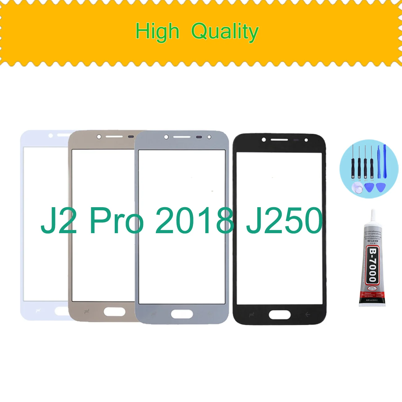 Replacement Lcd Front Touch Screen Glass Outer Lens For Samsung Galaxy J2 Pro 18 J250 J250f J250f Ds Mobile Phone Touch Panel Aliexpress