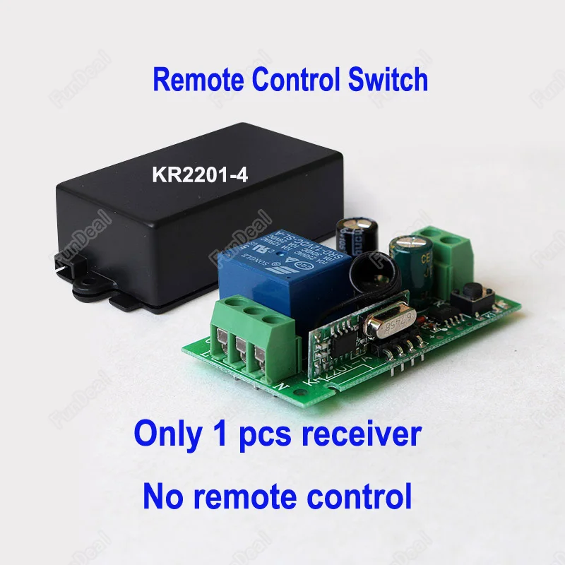 1 Receiver Only 433Mhz универсальный вкл/выкл AC 220V светильник Цифровой Беспроводной RF пульт дистанционного управления Модуль приемника и 86 передатчик настенной панели - Цвет: 1 Receiver Only