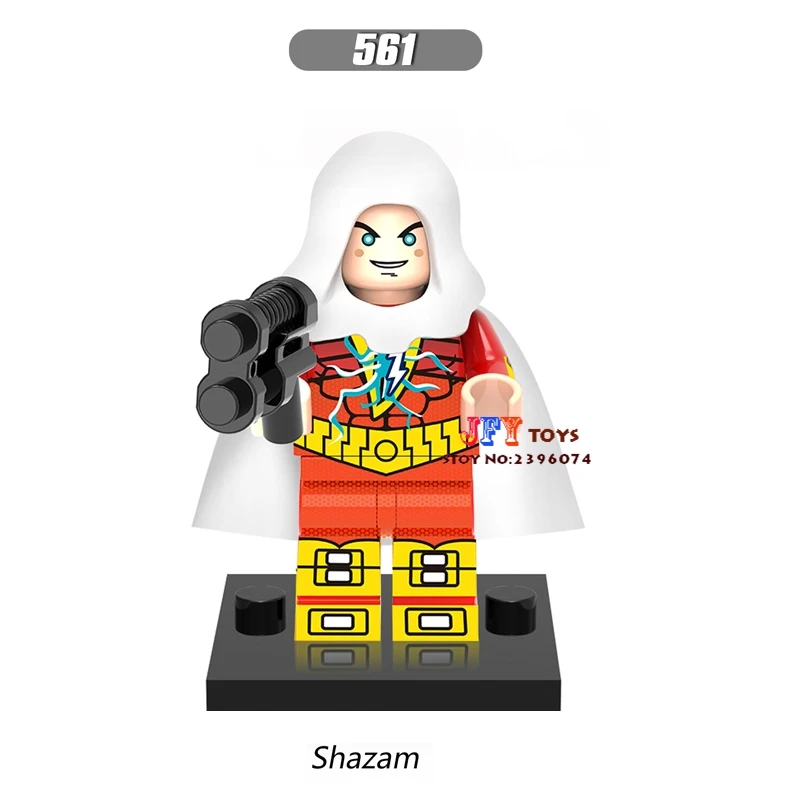 50 шт. Супер Герои модели Лига Справедливости капитан Shazam Marvel строительные блоки кирпичи хобби подарок игрушки для мальчика - Цвет: 561