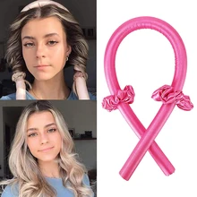 

Heatless Curling Rod Headband No Heat Hair Curlers Ribbon Hair Rollers Sleeping Soft Curl Bar Wave Formers DIY Hair Styling Tool