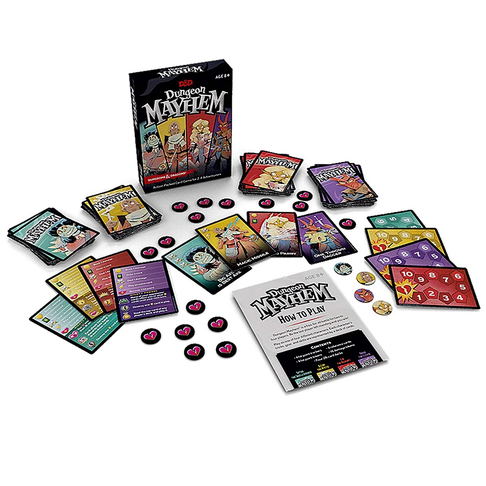 Подземелье Mayhem и подземелья драконы карточная игра 2-4 игроков 120 карты; настольные игры