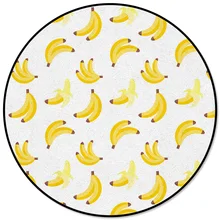 Круглый ковер с милыми бананами и фруктами из мультфильма Джордж уошинтон на день рождения коврик для ванной комнаты для пикника подростковый Взрослый Коврик для кафе