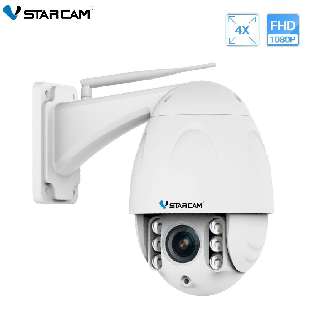 VStarcam, уличная ip-камера, 1080 P, Full HD, Wifi, купольная, IR, ночное видение, 4X зум, водонепроницаемая, CCTV, камера видеонаблюдения