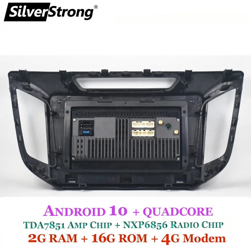 SilverStrong ips 2.5D Android10.0 Creta радио 2din gps для hyundai IX25 Creta 10,1 дюймов 4G модем DSP опционально Навигация стерео