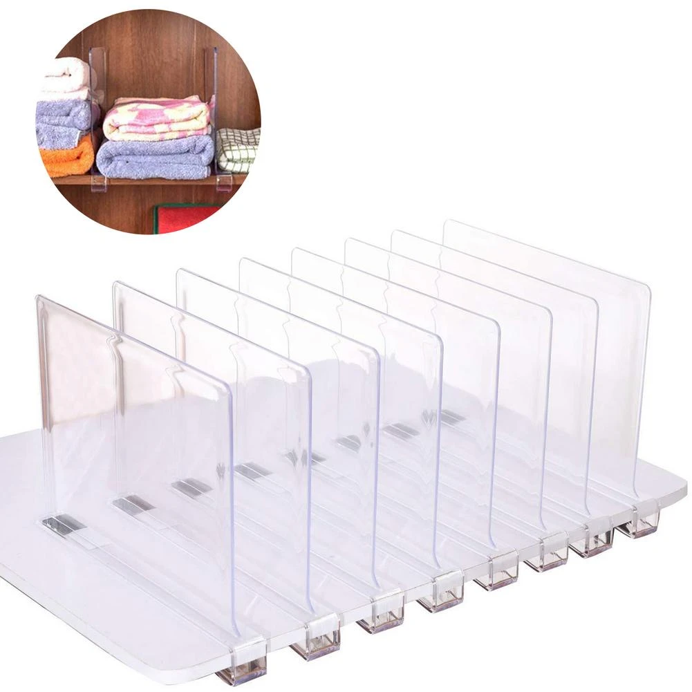 Separateur D Armoire Murale En Acrylique Separation Pour Vetements Livre De Separation Transparent Aliexpress