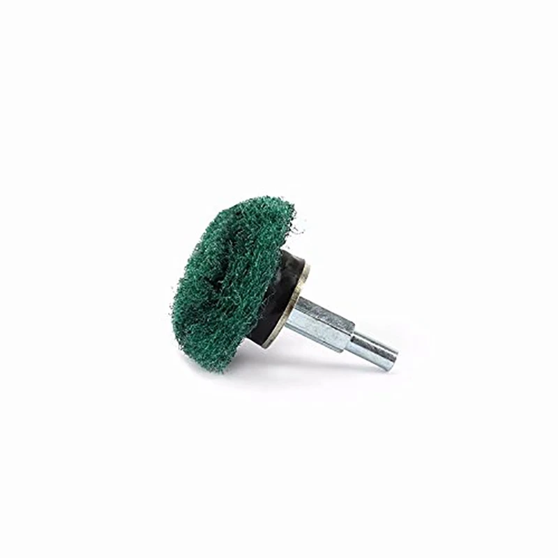 Etase 6Pcs Mounted Dome Sanding Mop Pad Nylon Fiber Buffing Wheel for Metal Wood 180 320 Grit