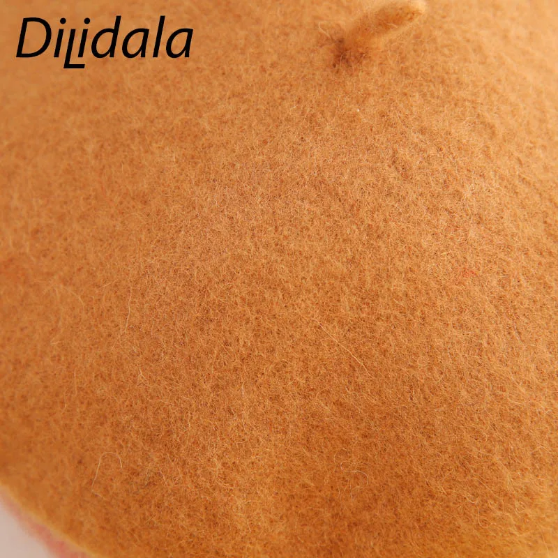 Dilidala, мультяшный шерстяной берет с животными, Женская Корейская версия, дикая британская ретро шерстяная зимняя шапка, японская Милая шапка для художника