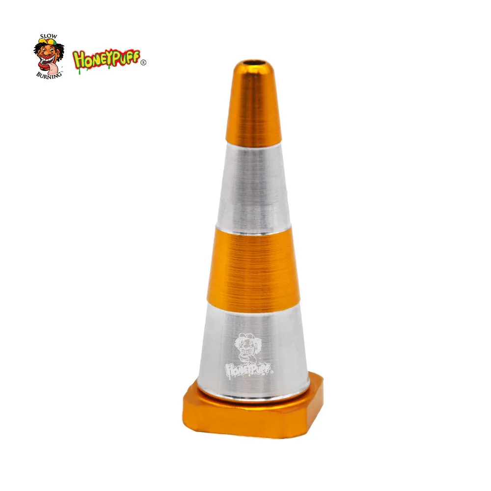 Honeypuff Aluminum Smoking Pipe Premium Traffic Cone Shape 60MM Metal