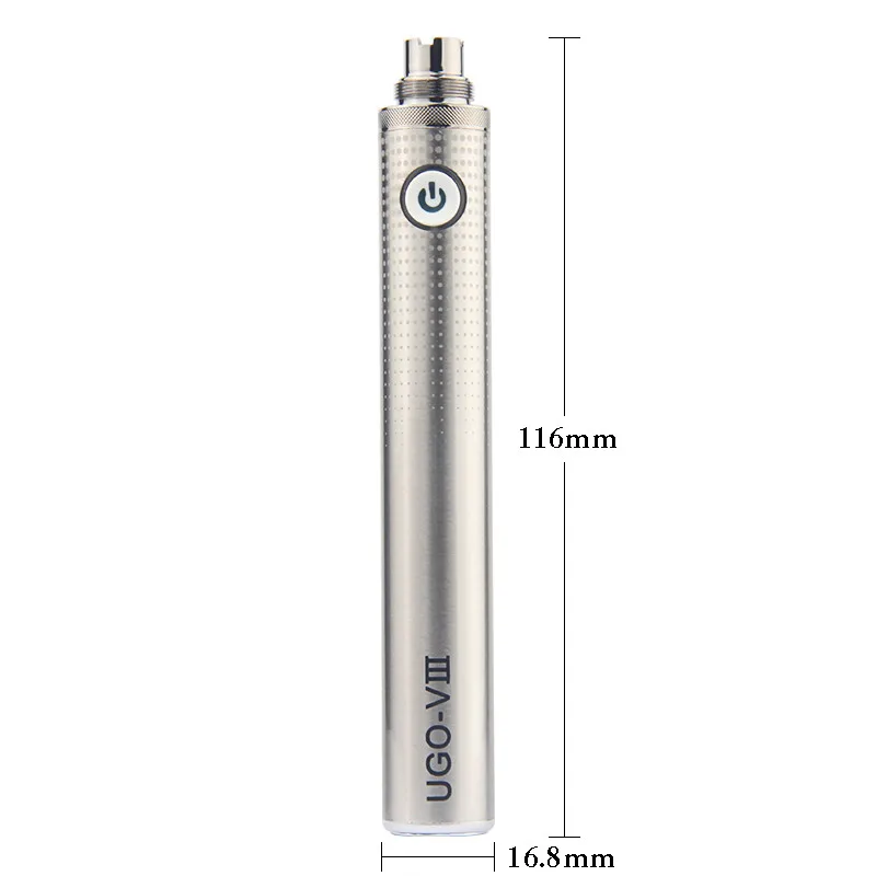 3 шт. новейшая 1300 мАч UGO viii батарея Micro USB Проходная электронная сигарета V3 510 нить