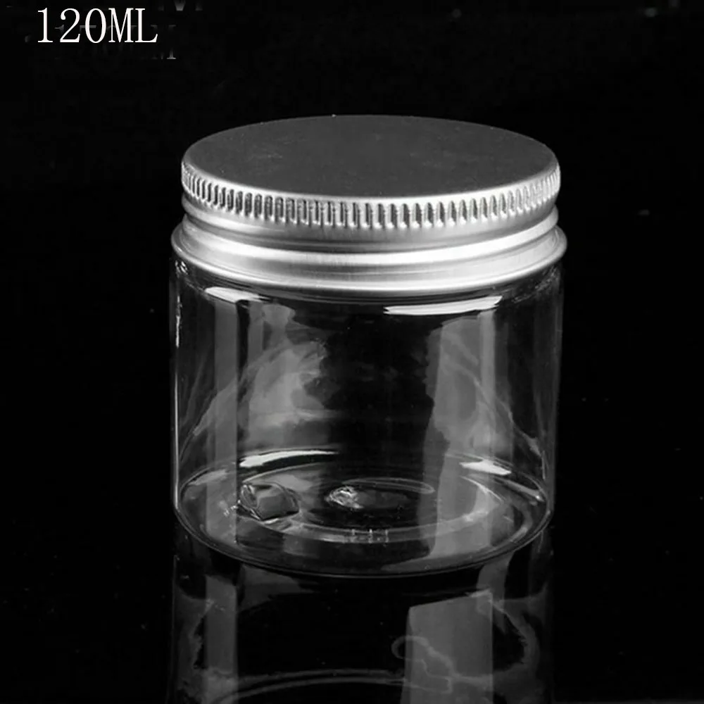 120ml Прозрачная пластиковая баночка и крышки пустые косметические контейнеры коробка для макияжа Дорожная бутылка 30 мл 40 мл 50 мл 60 мл 80 мл 100 мл 120 мл 200 мл 250 мл - Цвет: 120ml