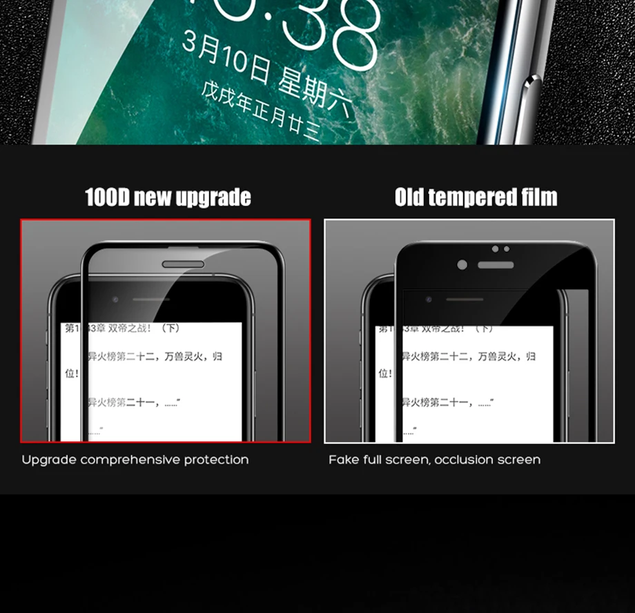 100D изогнутое полное покрытие Защитное стекло для iPhone 6 6S 7 8 Plus X XS Max XR закаленное защитное стекло для iPhone 11 Max стекло
