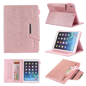 

Bling Glitter Tablet Cover for iPad 10.2 2019 wallet leather case for Funda iPad 10.2 7th Generation A2200 A2198 A2232 + pen