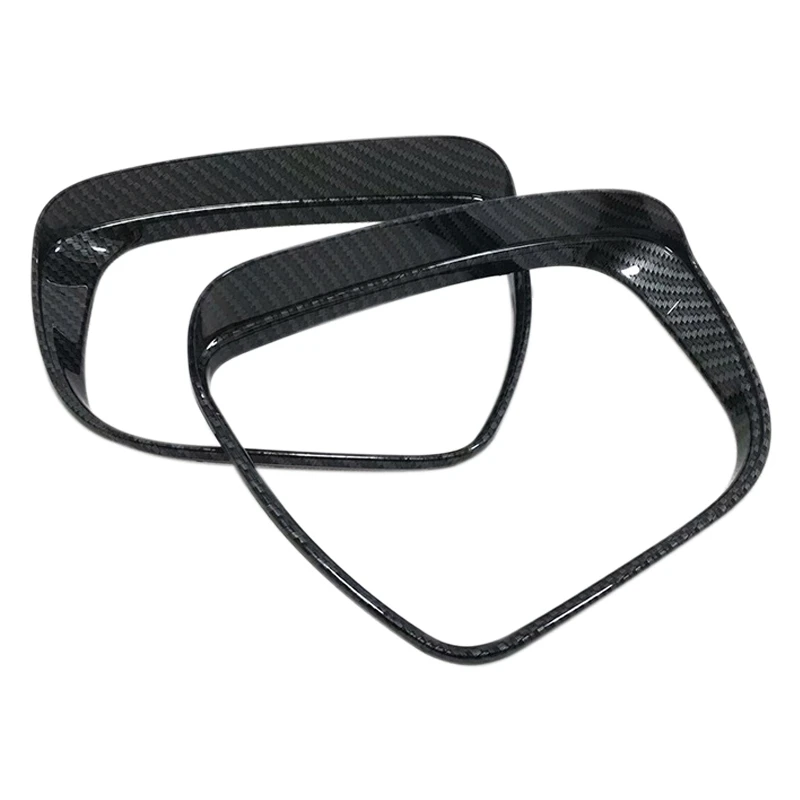 Аксессуары для стайлинга из углеродного волокна 2 шт. накладки на рамку зеркала