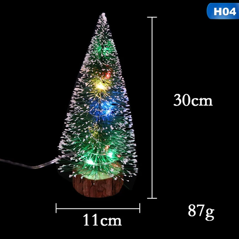 30cm multi light 4 размера Рождественские Елочные принадлежности для рождественского декора маленькая сосновая елка, размещенная в рабочем столе DIY Украшение Мини-елка - Цвет: 30cm multi light